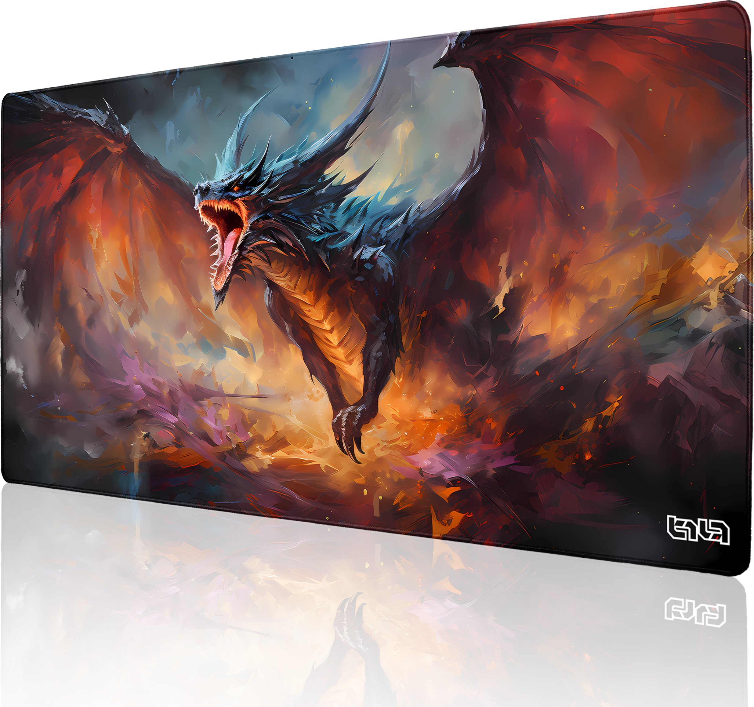 Podkładka Tilt PODKŁADKA GAMINGOWA Smoczy Gniew 100x50 TILT Wodoodporna Na biurko Prezent