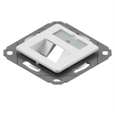 Gniazdo danych EasyLan preLink / fixLink, z płytką centralną RAL 9010