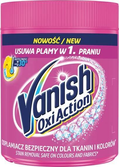 Vanish VANISH_Gold Oxi Action odplamiacz w proszku do tkanin kolorowych Pink 470g