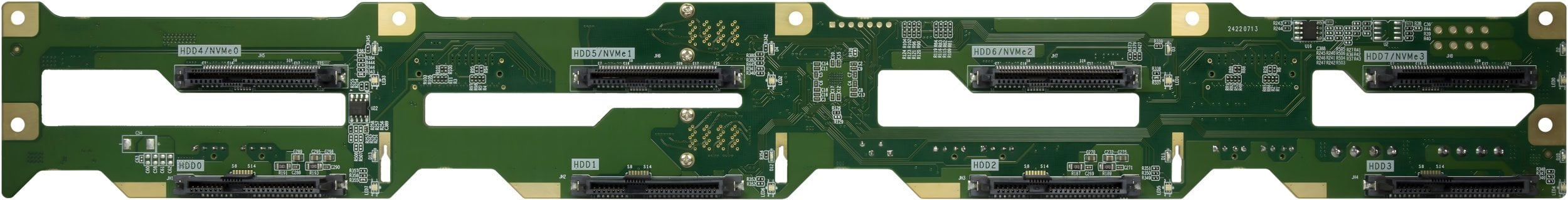 Inter-Tech IPC Backplane BP-4708-NVMe 8-krotny
