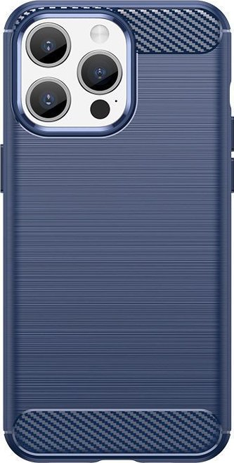 Braders Etui Carbon Case do iPhone 15 Pro elastyczny niebieski