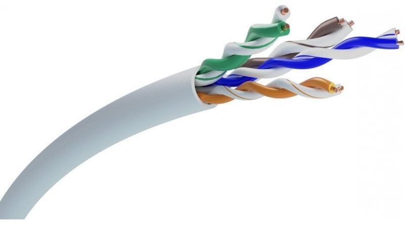 Kabel sieciowy CAT6 UTP(U/UTP) V2 wewnętrzny skrętka 25M