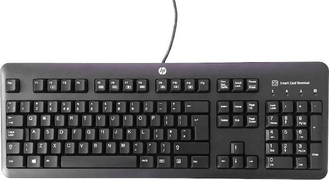HP Klawiatura HP SmartCard CCID KUS1206 USB +Naklejki