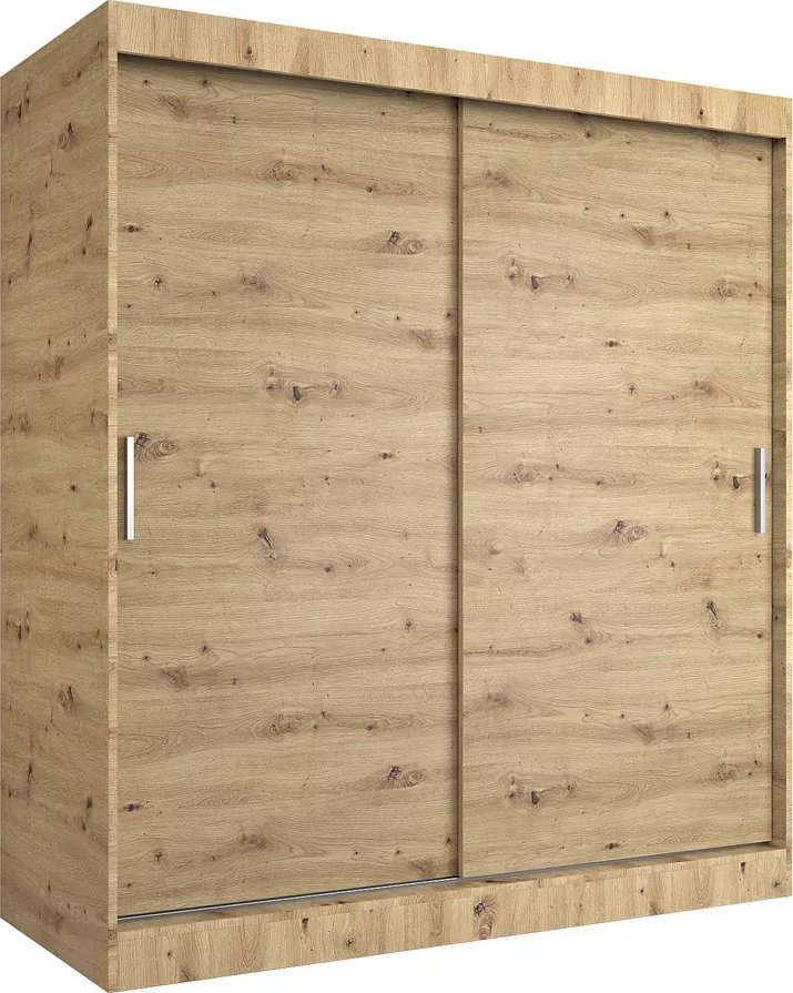 Elior Szafa przesuwna 180 cm dąb artisan - Corina 5X