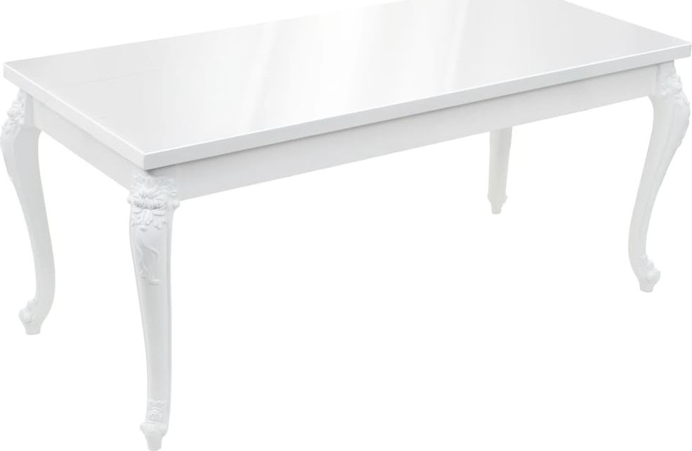 Elior Biały stół z połyskiem Emilly