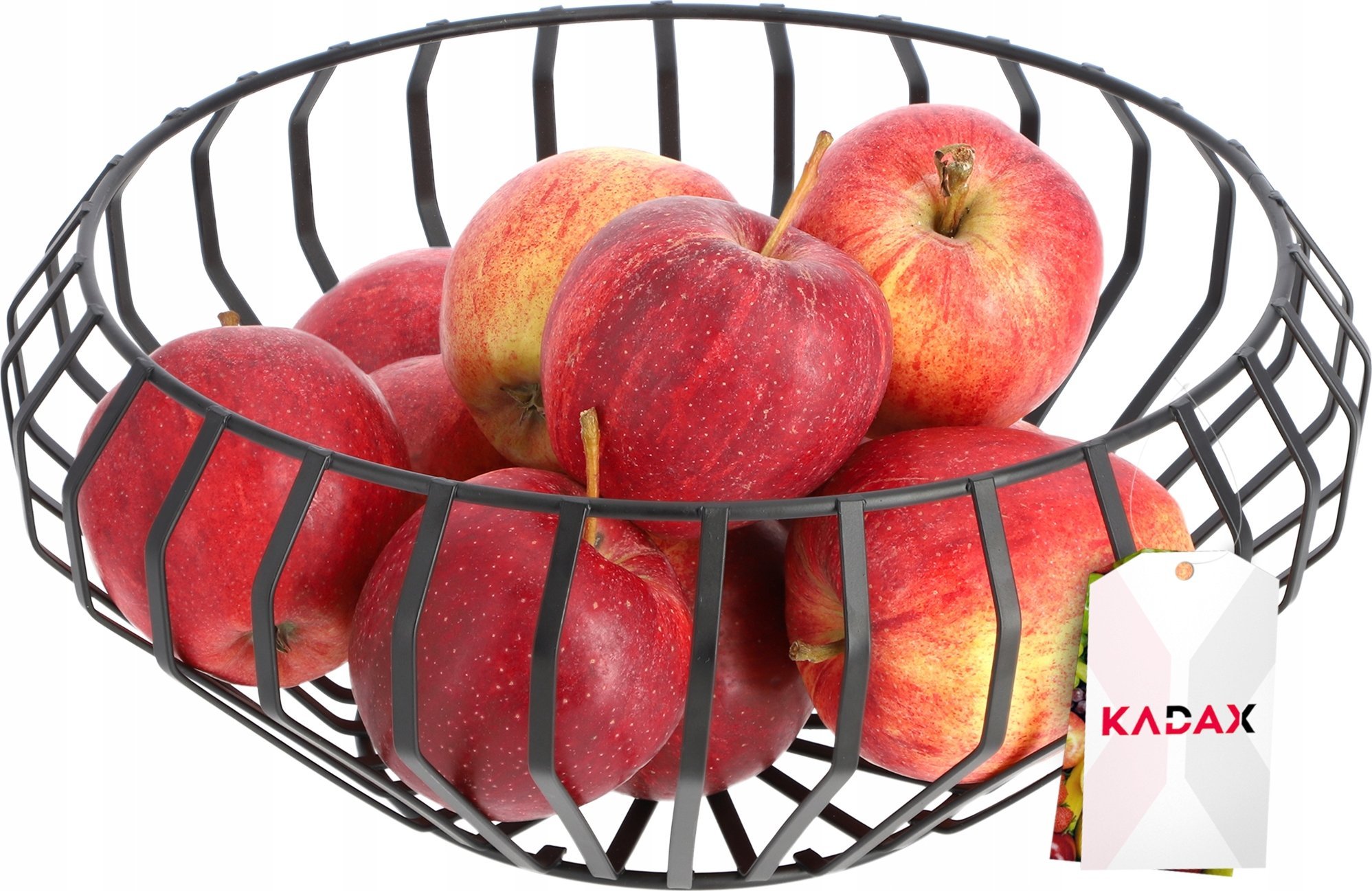 Kadax Koszyk Metalowy Na Owoce Warzywa Czarny Metalowy