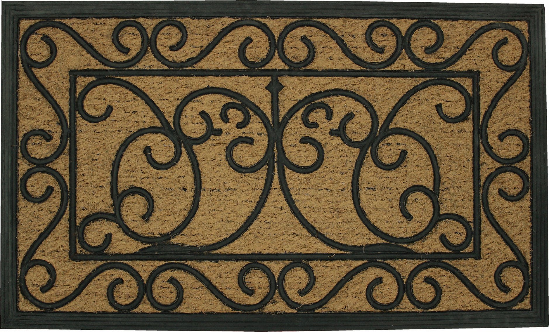 Douceur d`Interieur Prostokątna wycieraczka z włóknem kokosowym MARQUIS, 45 x 75 cm