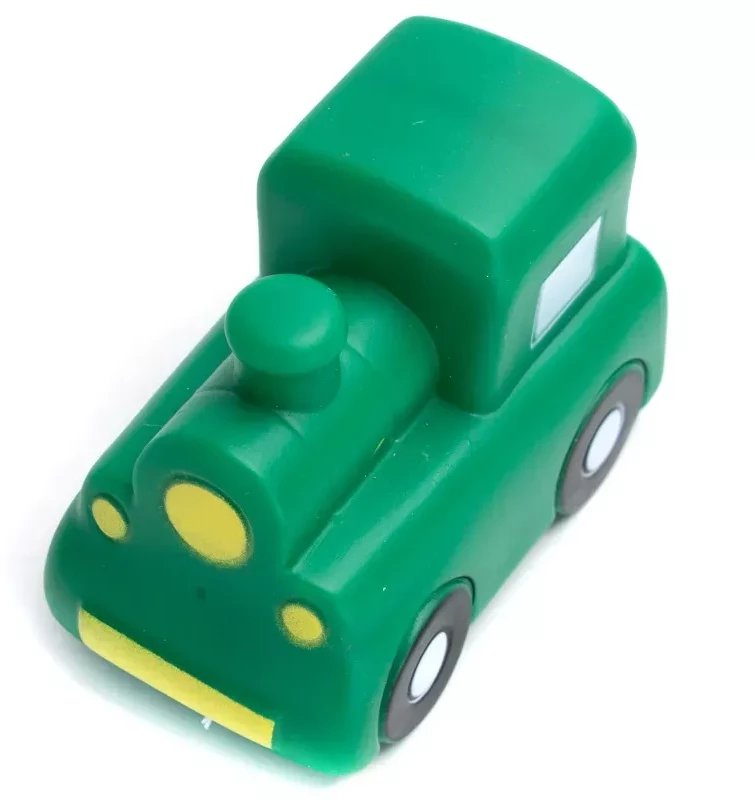 Lokomotywa dla psa gryzak z piszczkiem zabawka do rzucania z winylu