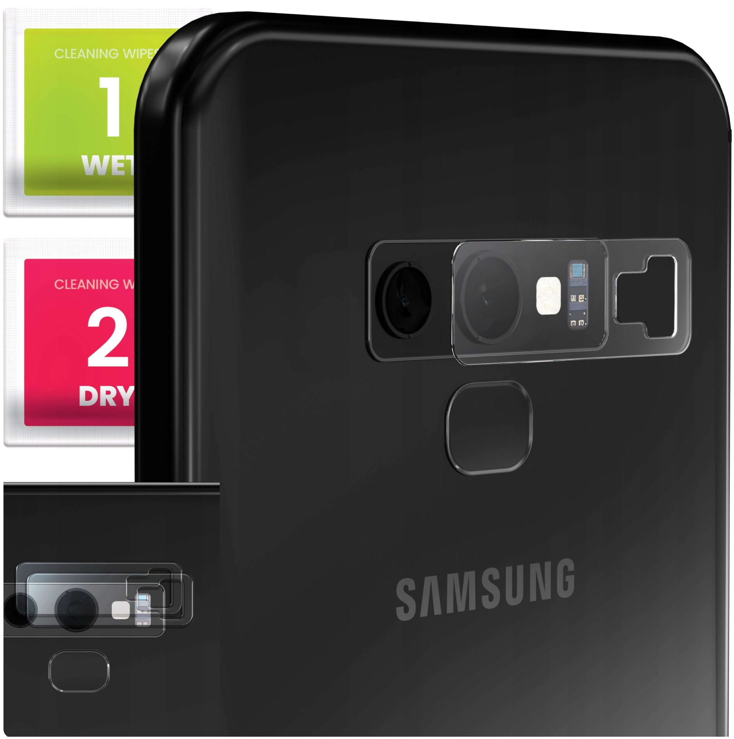 2-PAK Szkło Na Aparat Do Samsung Galaxy Note 9 (Hartowane, Na Obiektyw, 9H)