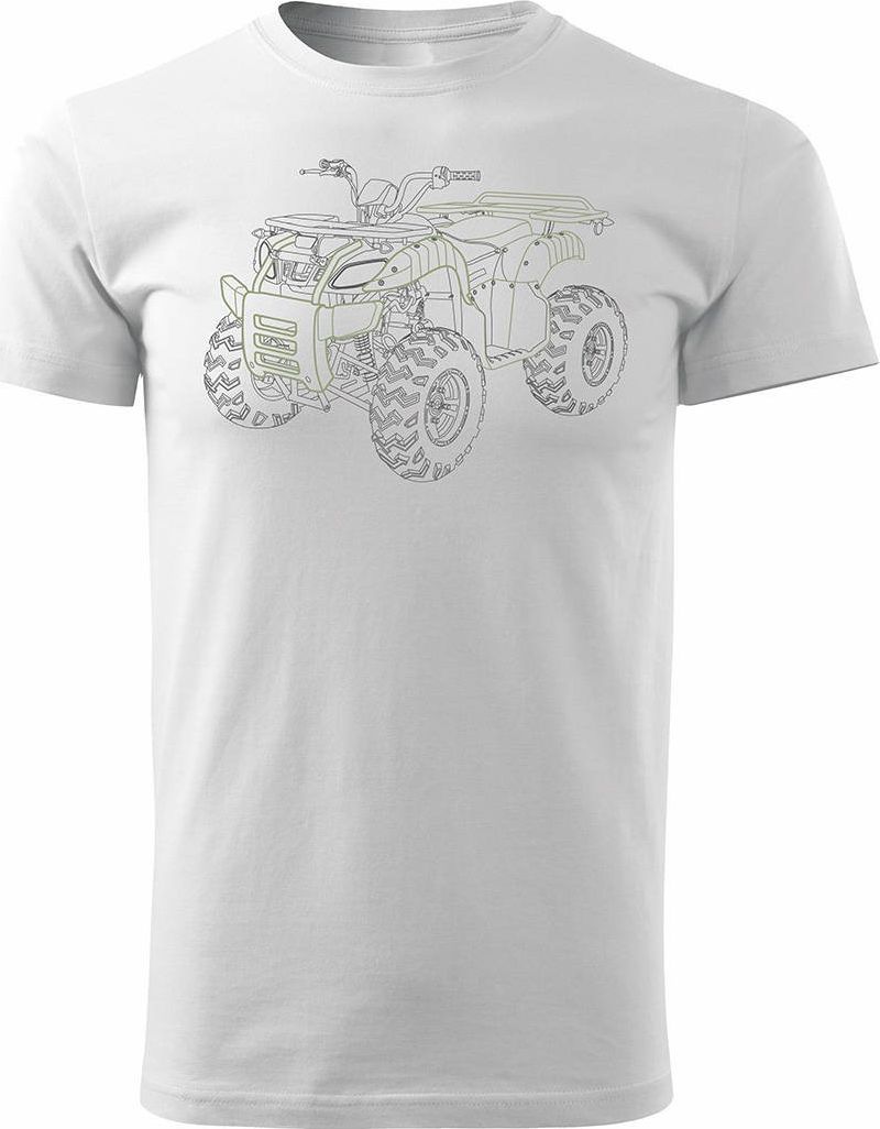 Topslang Koszulka z Quadem na Quada Quad ATV Off Road Cross na kłada męska biała REGULAR XXL