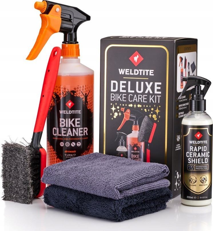 Weldtite Zestaw do mycia, pielęgnacji i ochrony WELDTITE DELUXE BIKE CARE KIT (NEW)