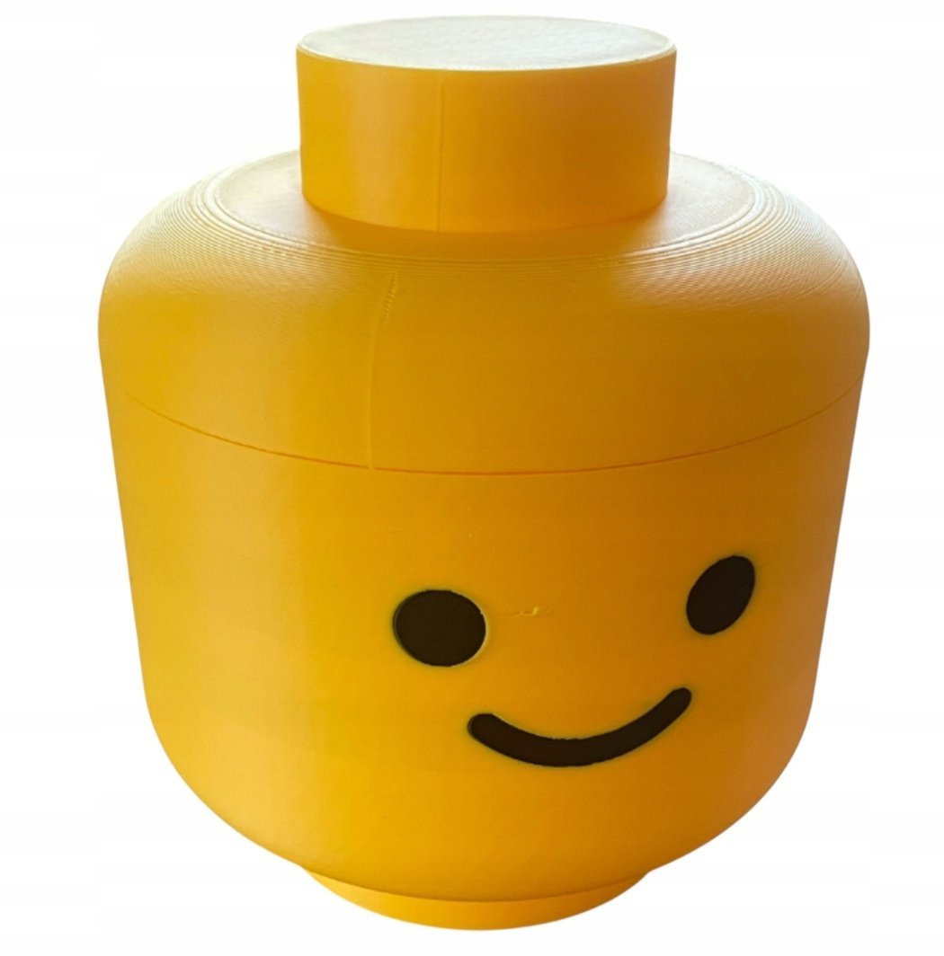 Pojemnik w stylu klocków LEGO - 15 cm do przechowywania drobiazgów
