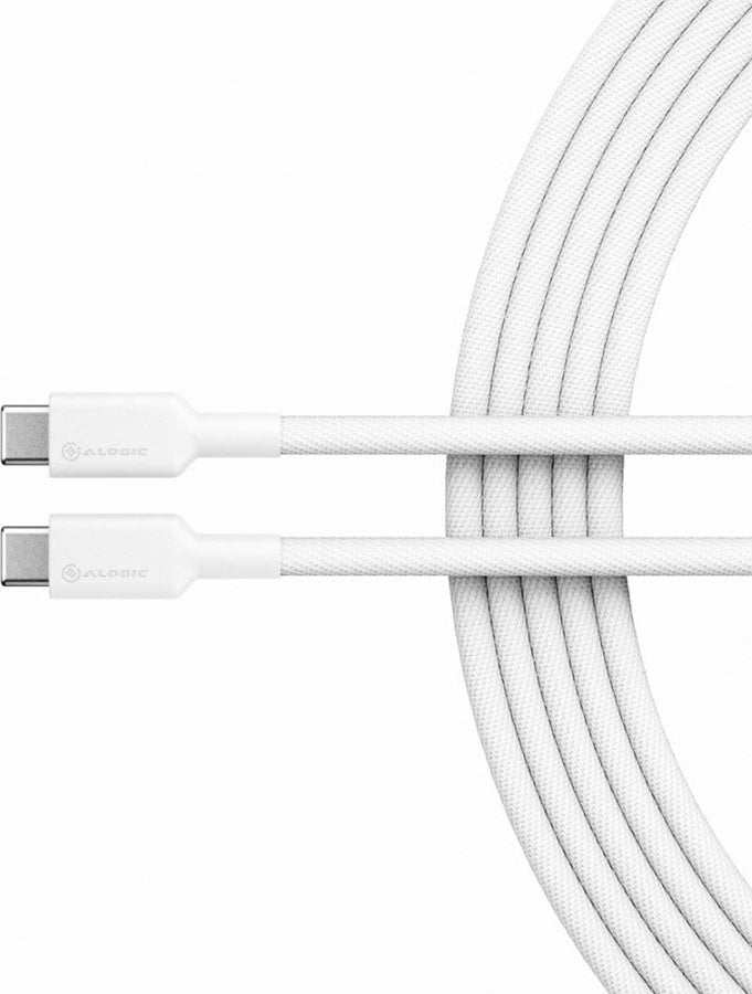 Kabel USB Alogic USB-A - USB-C 1 m Biały (ELPCC201-WH)