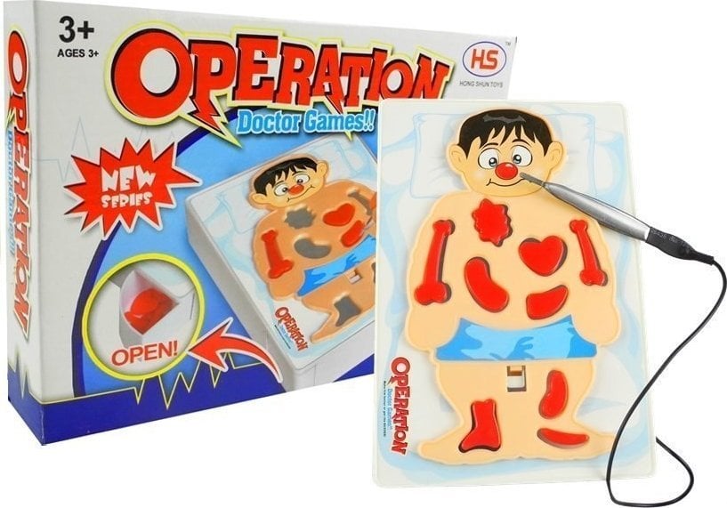 LeanToys Gra Edukacyjna Operacja Mały Doktor Pacjent
