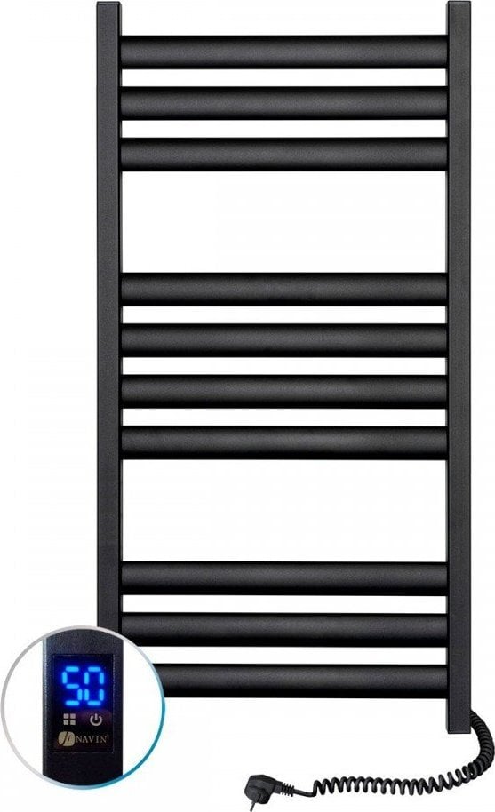 Grzejnik łazienkowy Navin Electric towel dryer Navin Ellipse 500*1000 Sensor right black 12-245053-5010