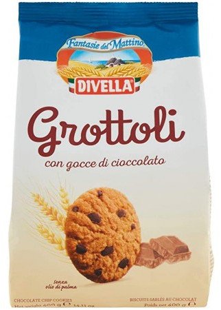 Divella Ciastka Grottoli ciasteczka czekoladowe 400g -
