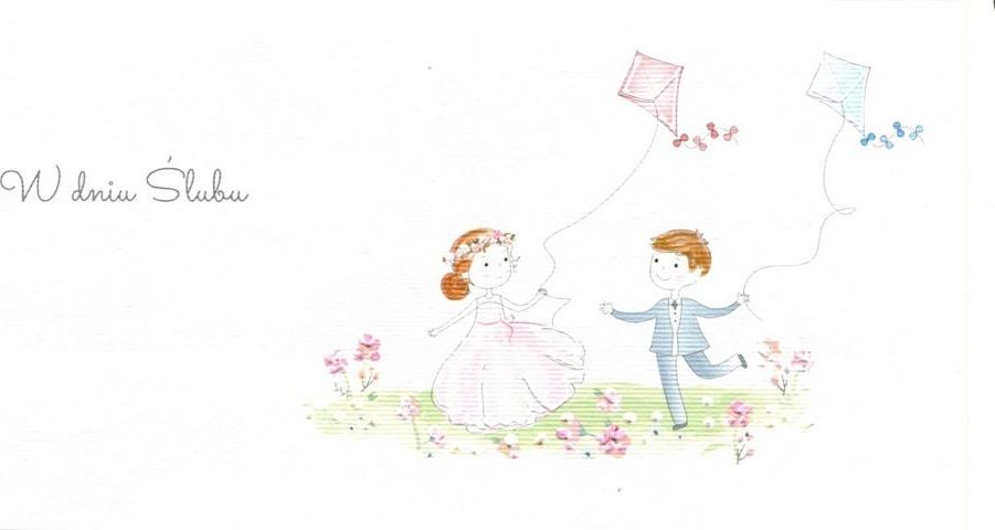 MAK Karnet Ślub DL S40 - Latawce