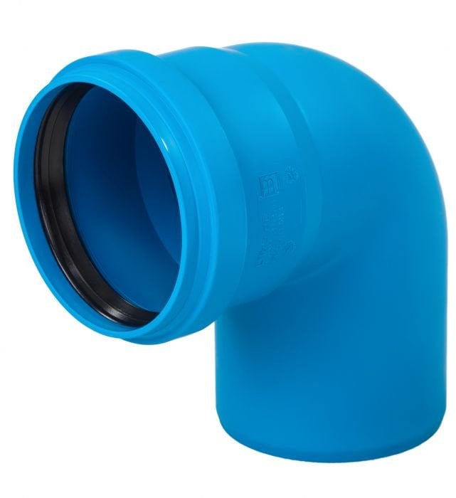 Kolano UdBB 125/87 ULTRA-dB niskoszumowe niebieskie