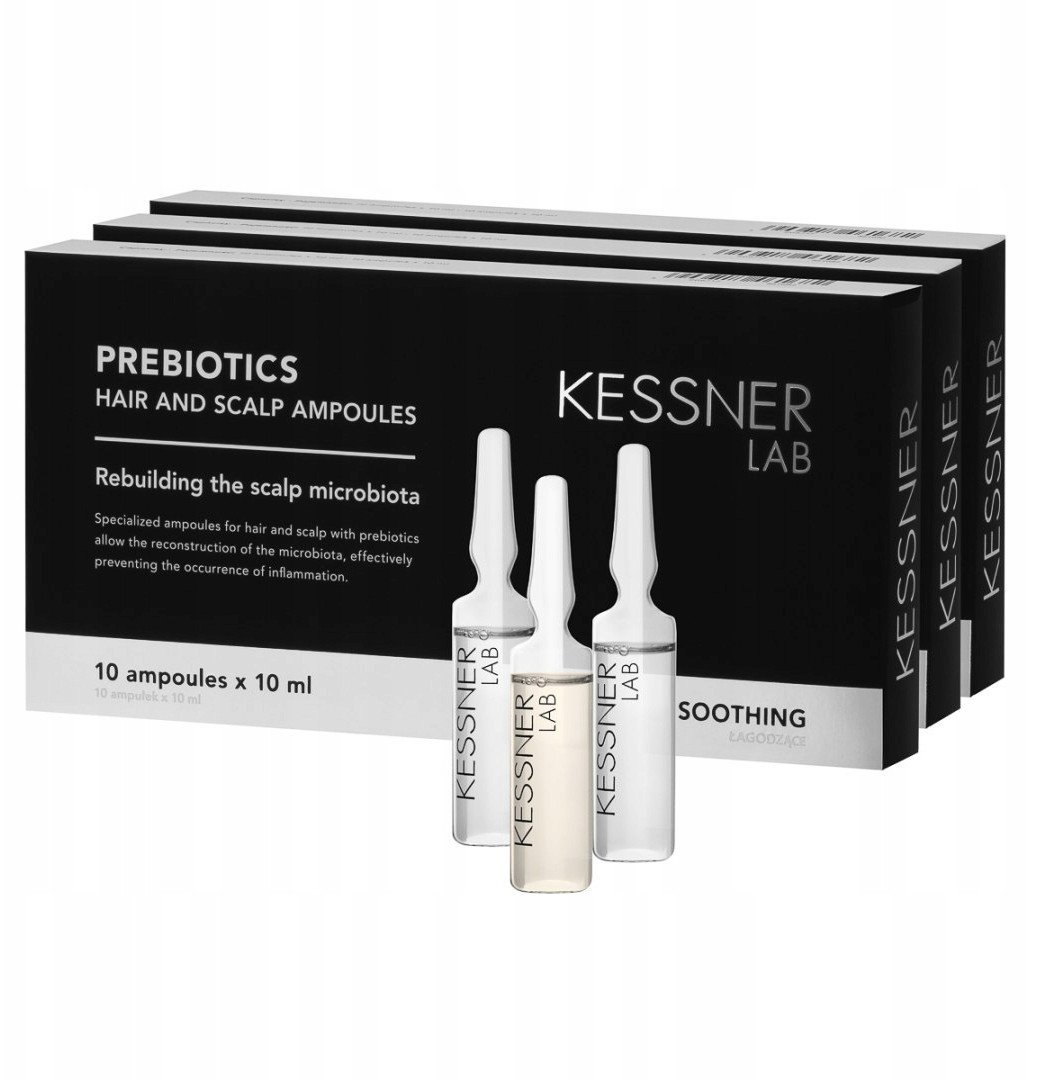Zestaw ampułek Kessner Lab: Prebiotic, Moisturising, Caffeine