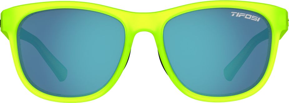 TIFOSI Okulary Swank Satin Electric Green (1 szkło Smoke Bright Blue 11,2% transmisja światła)