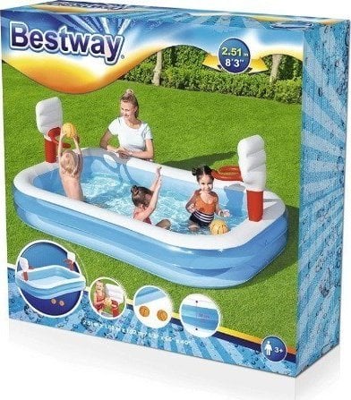 Bestway Basen dmuch.Boisko do kosza 251x168 B54122 14153