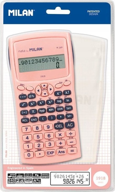 Kalkulator Teka Kalkulator naukowy M240 1918 róż