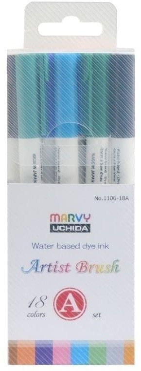 Flamastry Artist Brush 18 kolorów