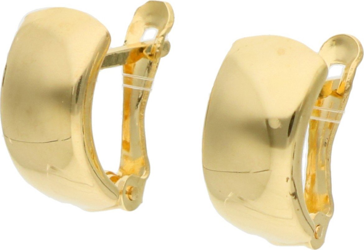 Rosanto Klasyczne gładkie kolczyki na zapięciu angielskim 585 14k