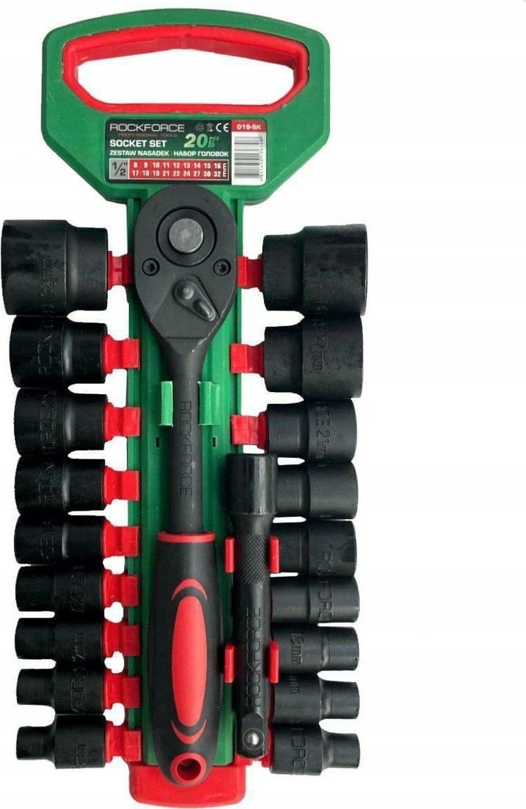 Rockforce ROCKFORCE ZESTAW KLUCZY 20el. 1/2" 8-32mm