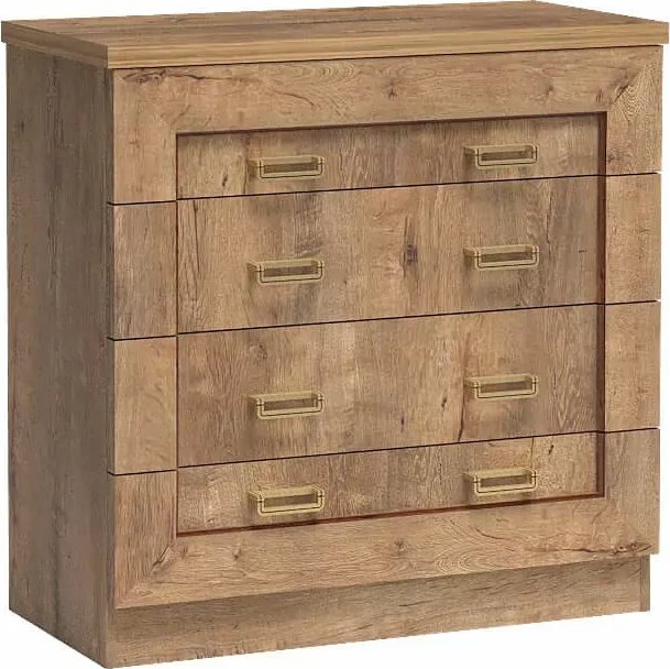 Elior Komoda z szufladami dąb lefkas - Tilda 2X