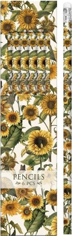 Ołówki ozdobne STPEN21 słoneczniki - zestaw 6szt