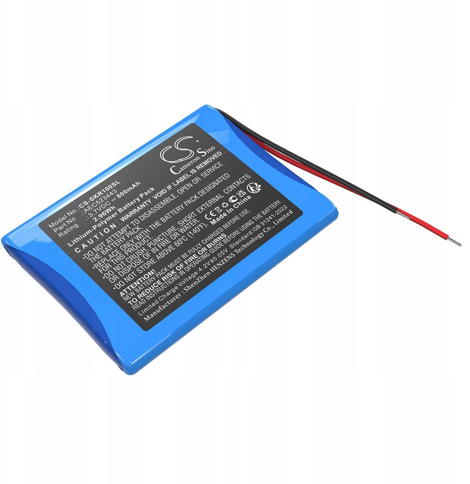 Akumulator Bateria Typ Aec523443 Skullcandy 2xl Ringer Soundmine X7rgfz-842 / Cs-skr100sl