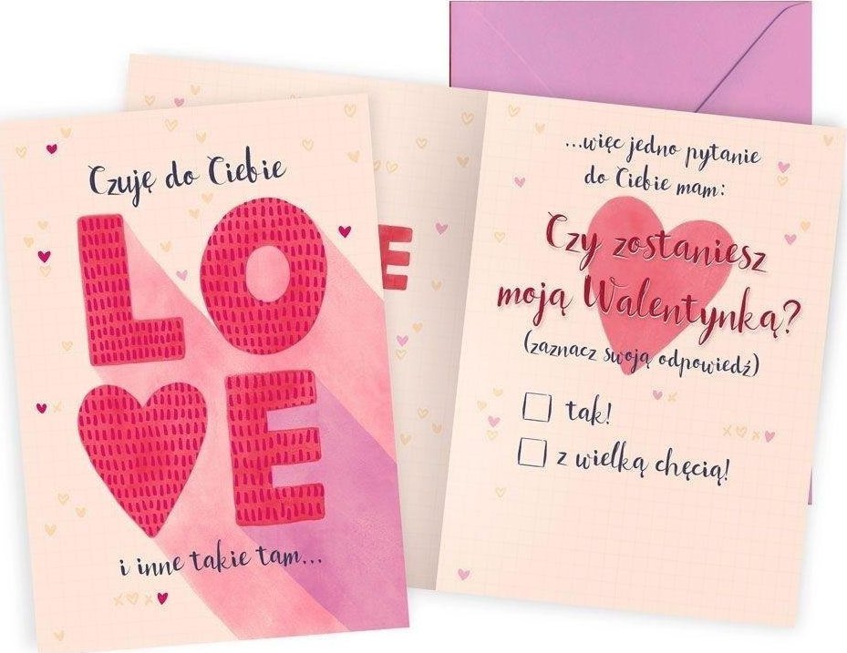 KUKARTKA Karnet B6 Walentynki