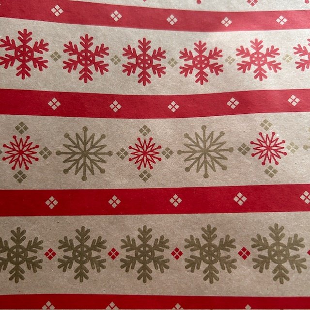 Fastima Papier świąteczny do pakowania śnieżynki 70cmx2m 296m70