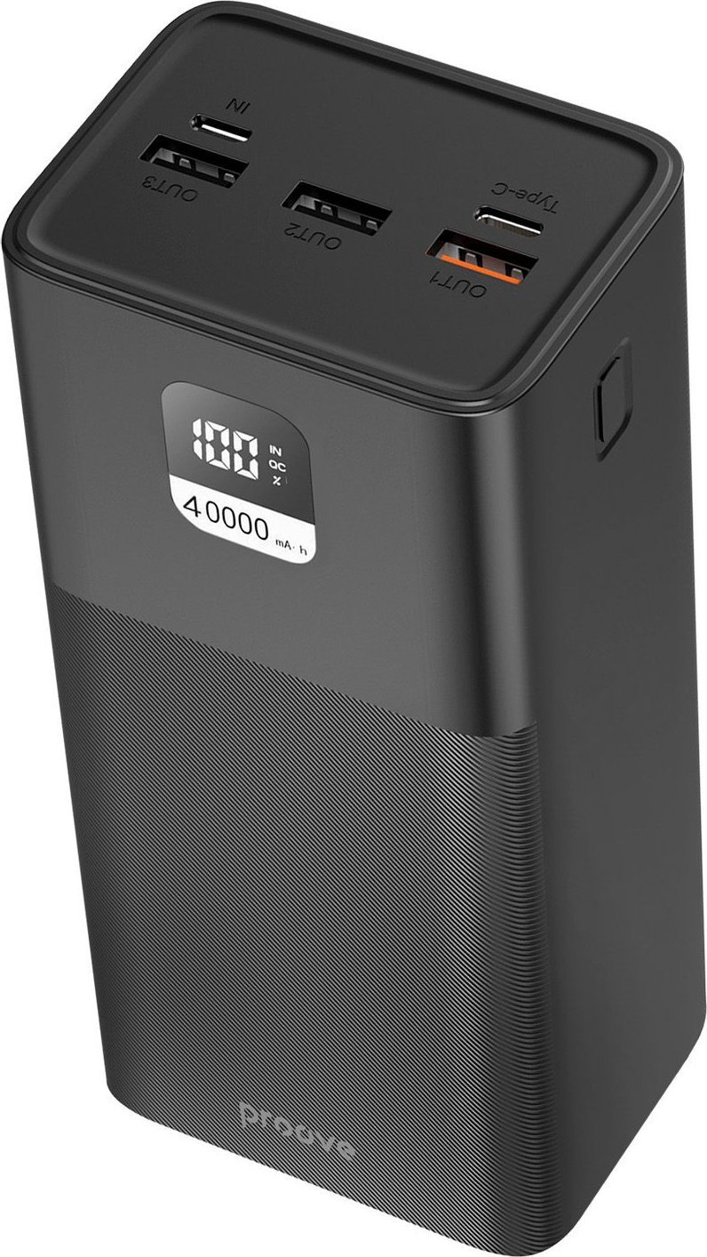 Mocny Powerbank Podróżny 40000mah 100w 3x Usb Usb-a 1x Usb-c Type-c Proove / Giant