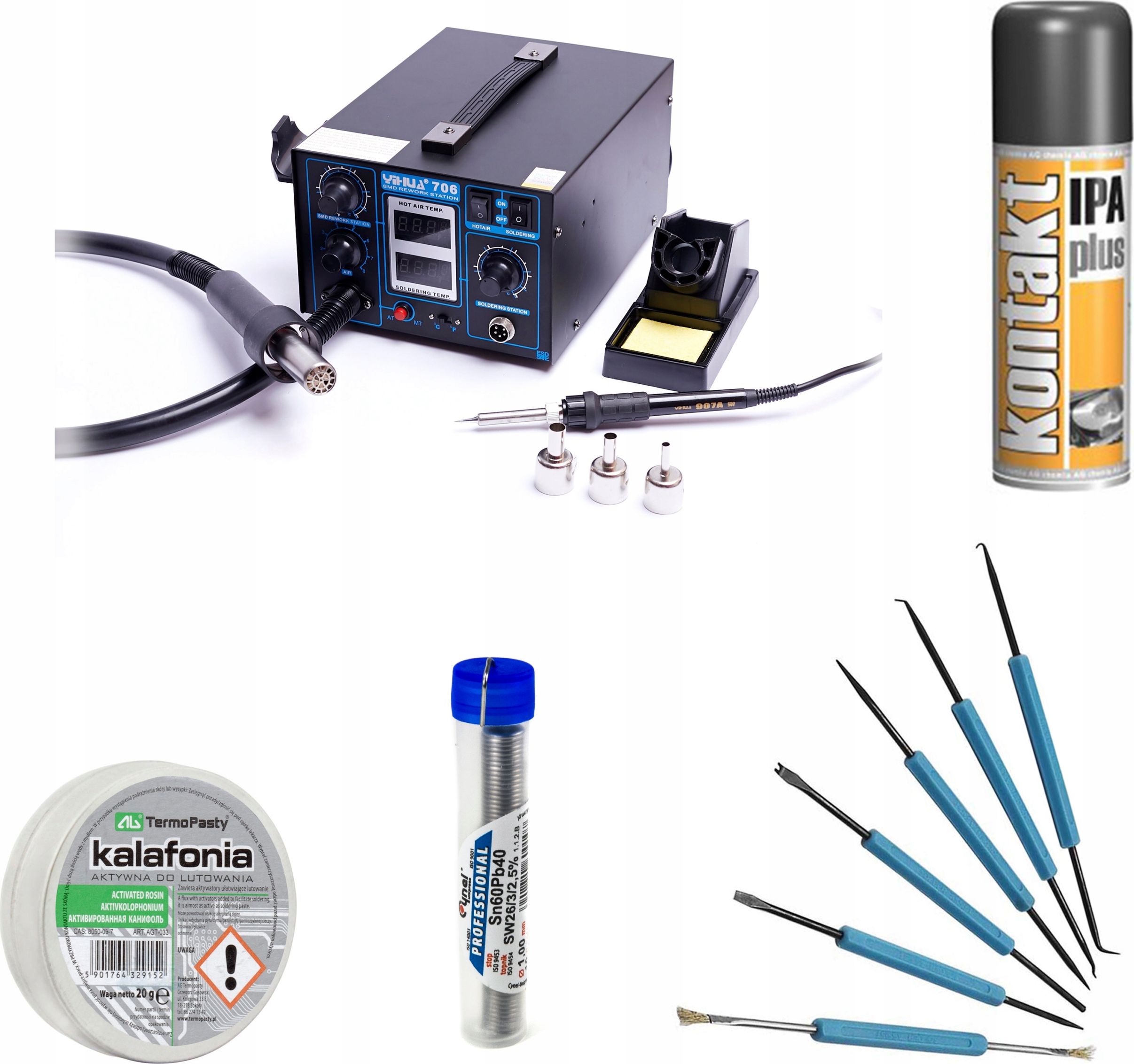 Techrebal Stacja lutownicza 706 + KIT 17