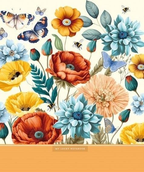 Notatnik 145x197/48K kratka motyle FRESH