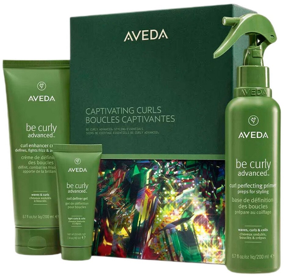 Aveda Captivating Curls zestaw krem do włosów 200ml + żel do włosów 40ml + odżywka bez spłukiwania 200ml