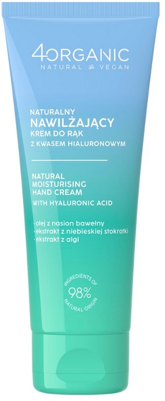 4organic Nawilżający krem do rąk z kwasem hialuronowym 75ml