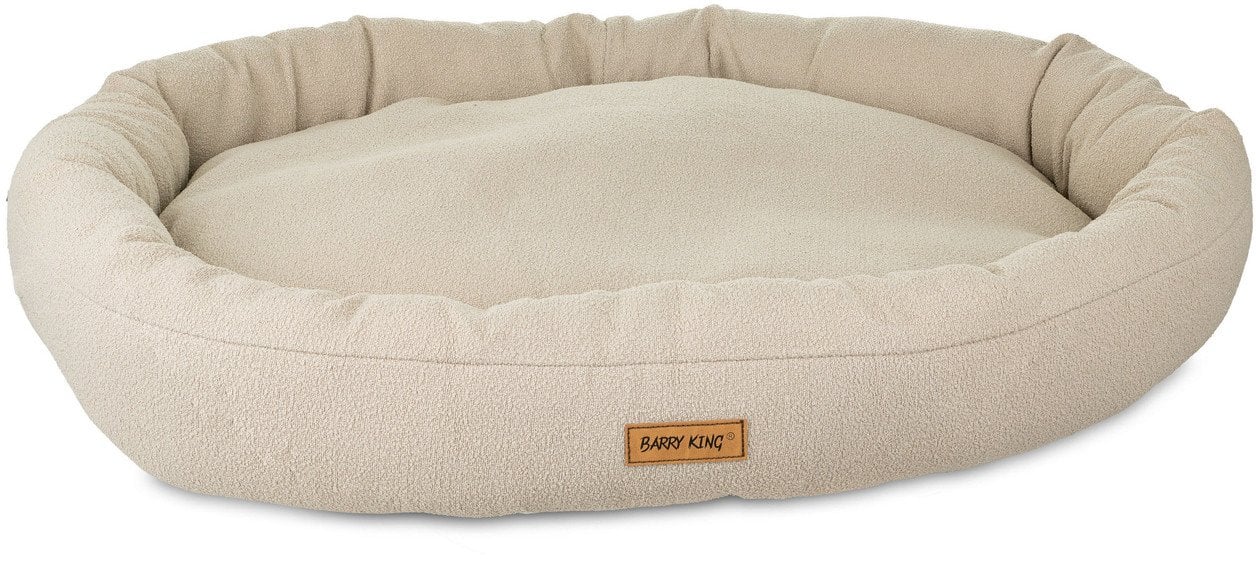 Legowisko dla psa, owalne, be�owe, 86*63*12cm, z zamkiem