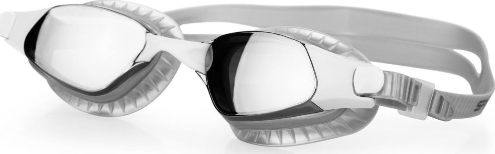 Spokey Okulary pływackie lustrzanki ERISK srebrne Spokey
