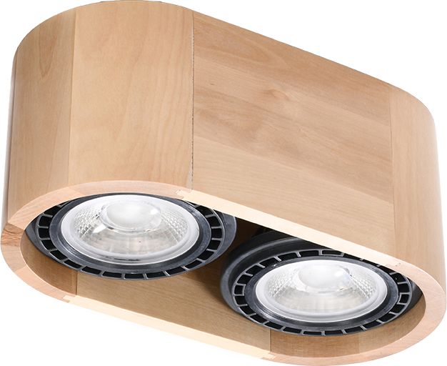 Lampa sufitowa Sollux Do korytarza oprawa natynkowa LED Ready minimalistyczna Sollux BASIC 2 SL.0914