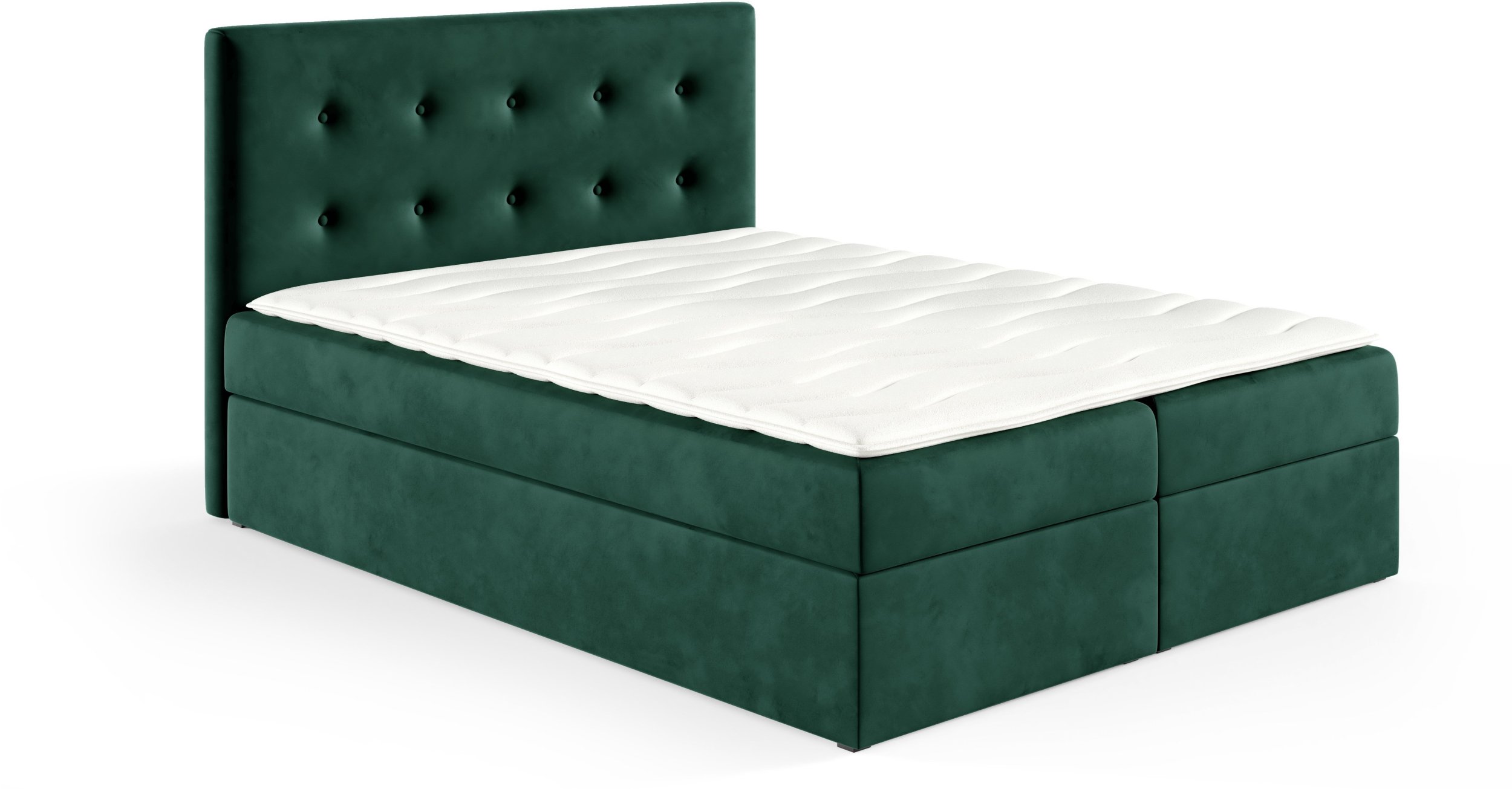 Łóżko kontynentalne Louis Box 120x200 bez nóg riviera 38