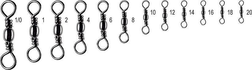 Jaxon Krętlik baryłkowy 10szt Jaxon roz. 20 aj-kr10120c