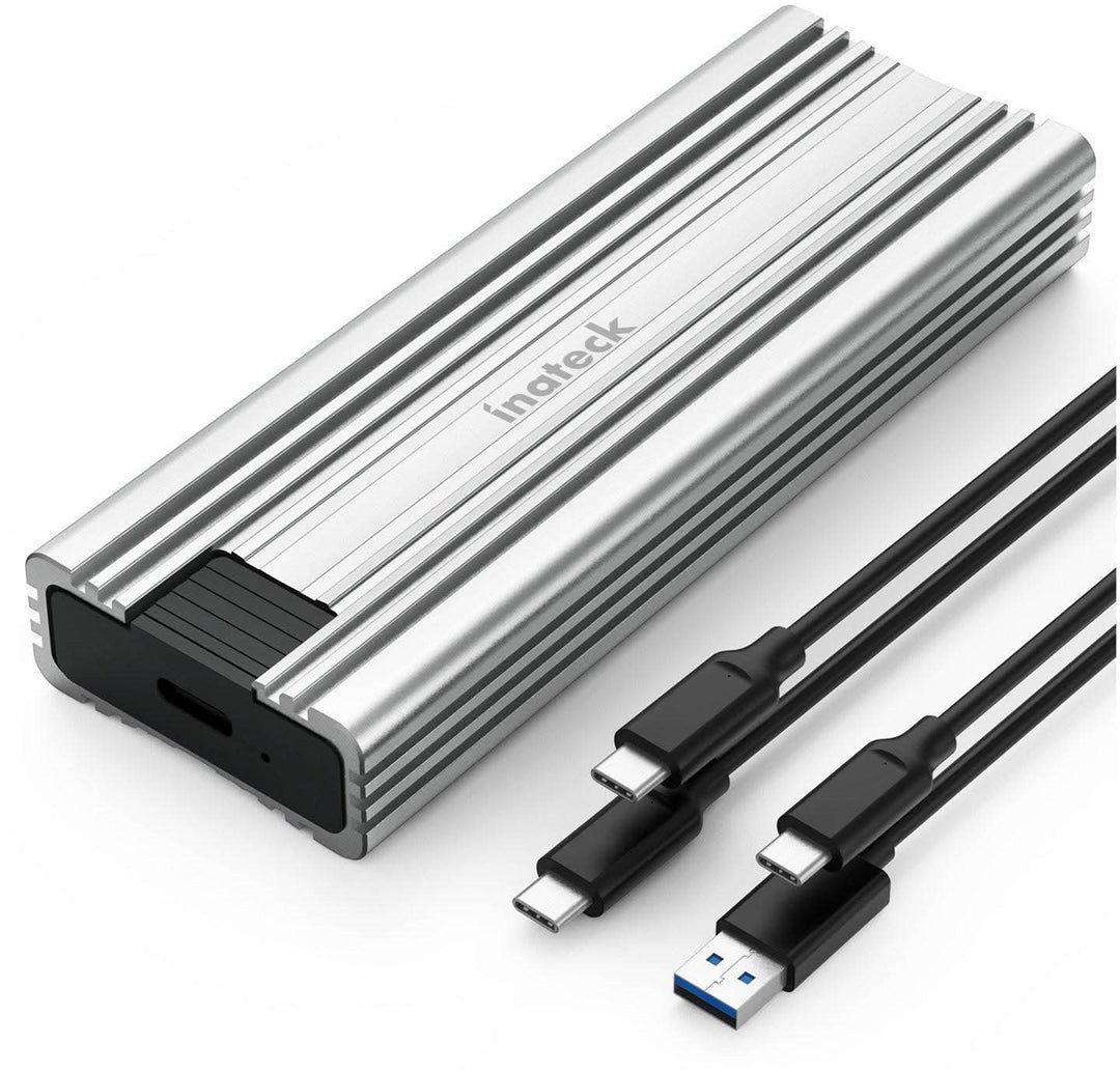 Inateck Festplattengehäuse NVMe M.2 USB 3.2 Kühlkissen B+M