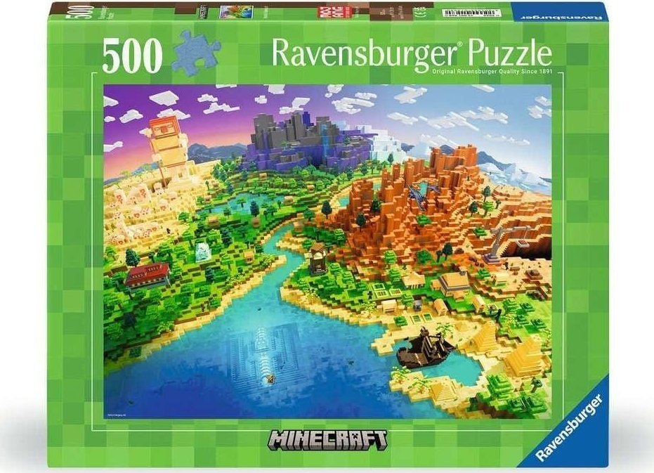 Ravensburger Puzzle Minecraft 500 elementów