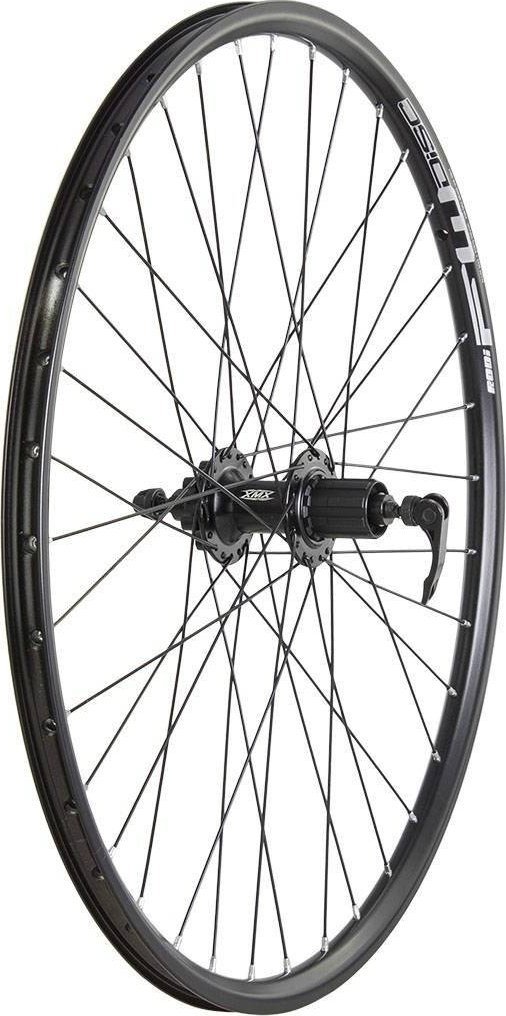 Triton Koło tylne 27,5" piasta XMX-A291QR kaseta 8-9-10 rzędów, hamulec tarczowy, łożyska maszynowe, obręcz Rodi FW DISC czarne - szprychy czarne Uniw