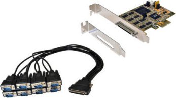 Kontroler Exsys EXSYS EX-44388 Karta PCI Express 8x szeregowa RS-232 (kabel ze złączem 8x 9pin)
