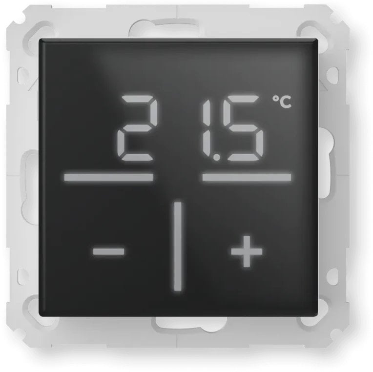 Homematic IP Glas-Wandthermostat, schwarz