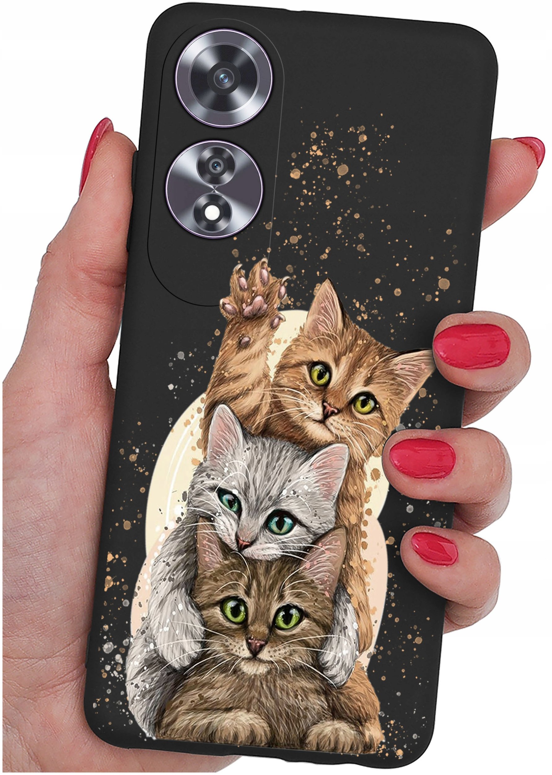 Etui do Oppo A60 4G WZORY |SILIKONOWE MATT CASE + SZKŁO 9H